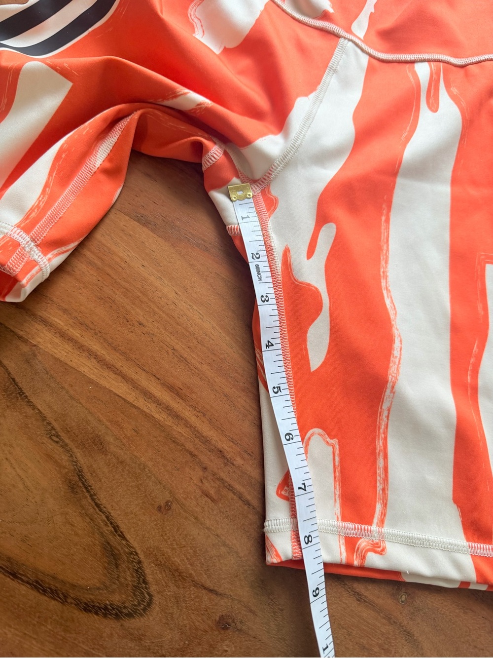Women’s Orange & Cream Active Biker Shorts run compression size S adidas - Picture 10 of 10